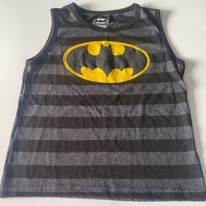 Batman Tank for Boys size 5/6 Black Grey